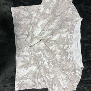 Camo Print Long Sleeve Top